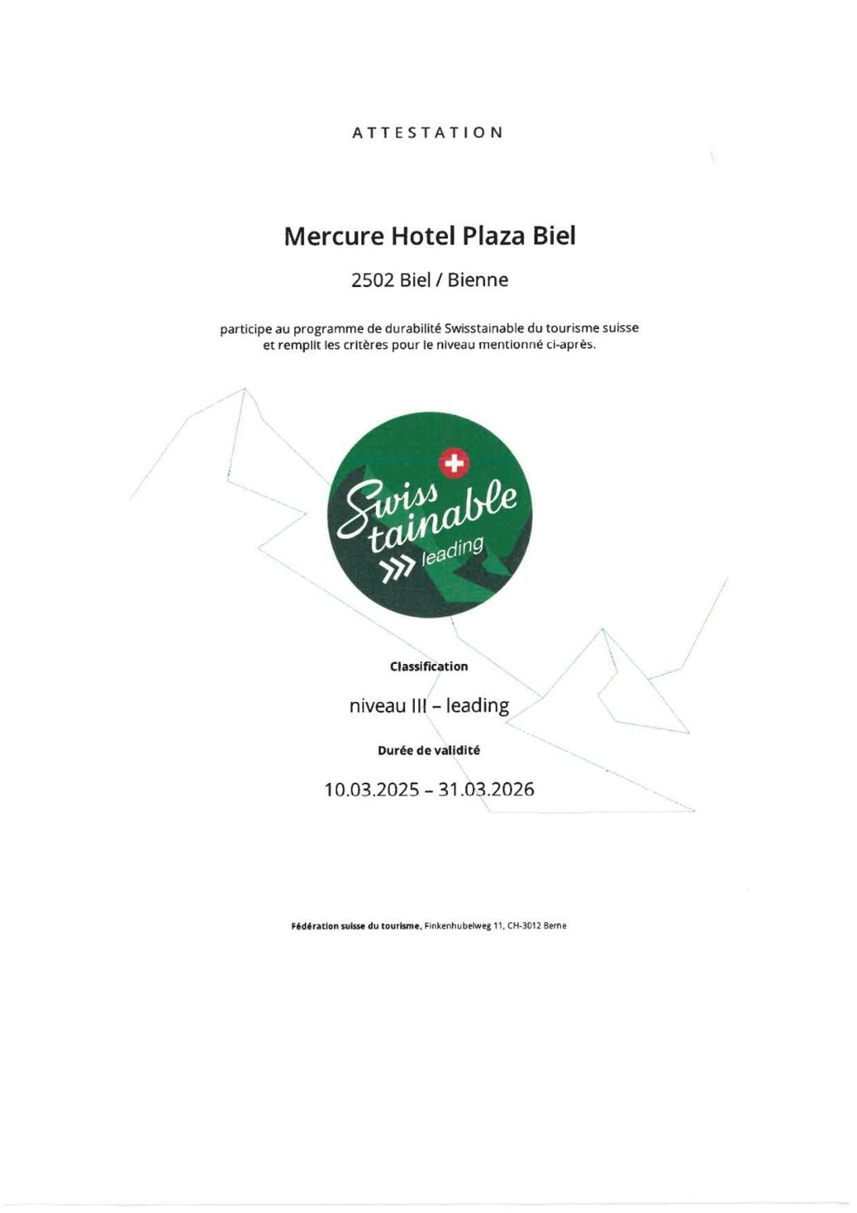 Mercure Biel Exteriör bild